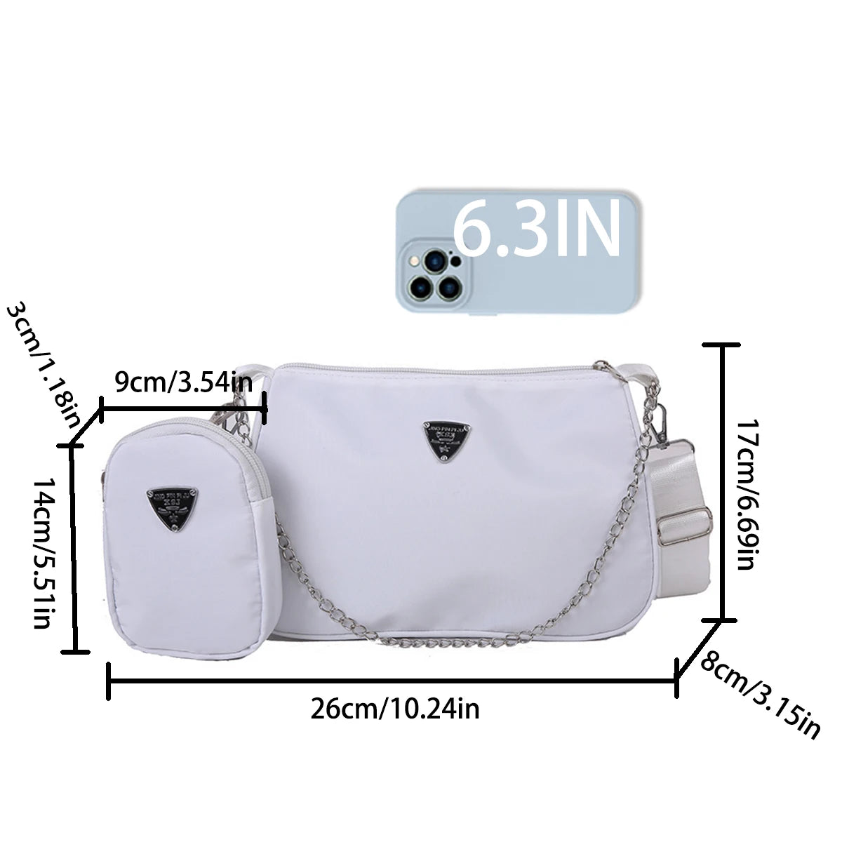 A-ALF-017210-ZH Women's Crossbody Bag Casual Nylon