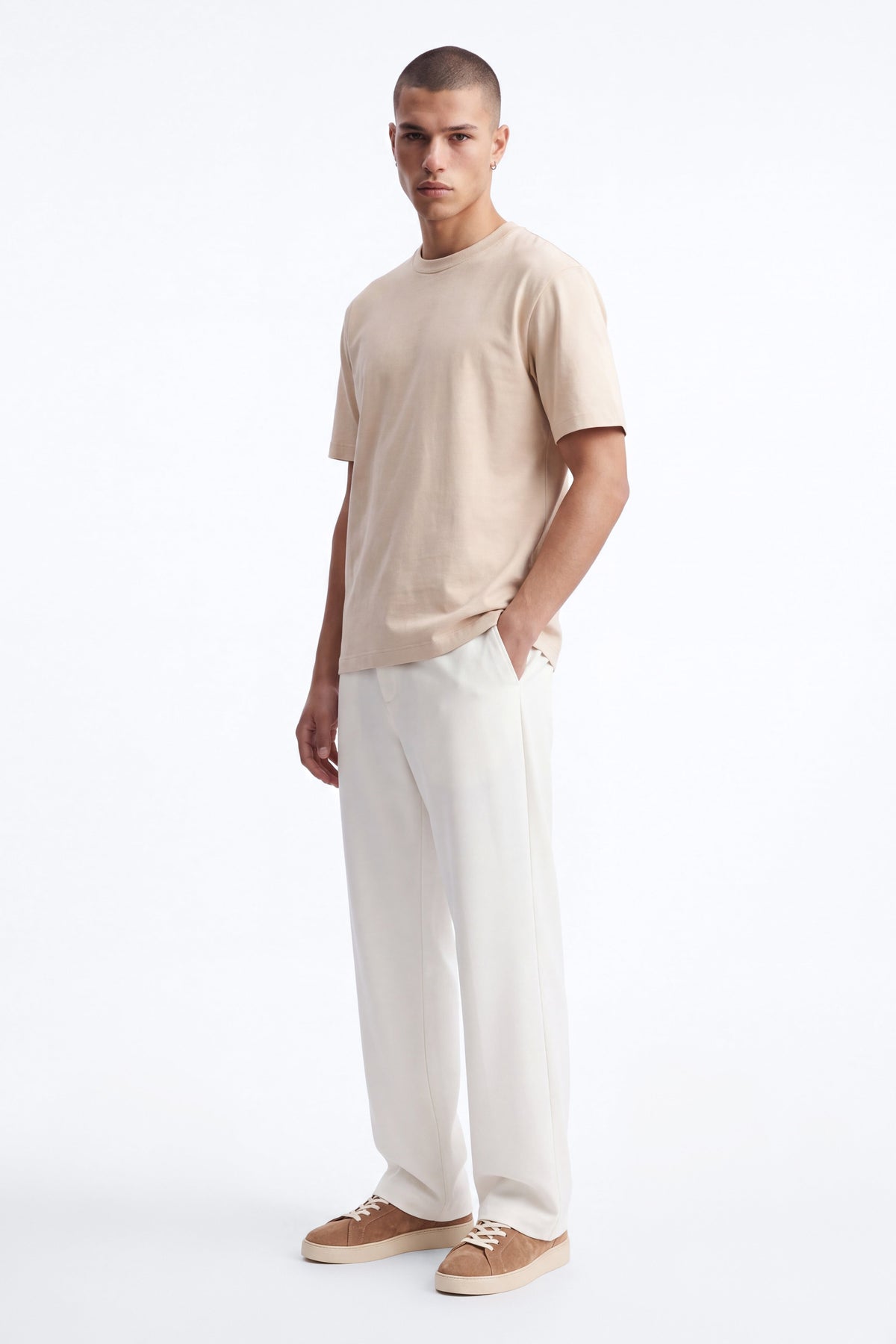 Modern Essential Relaxed Trouser - Off White