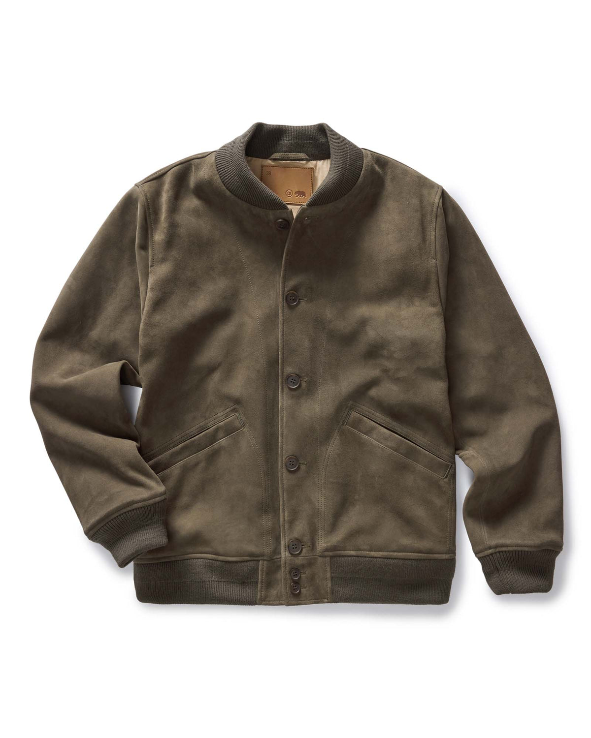 The Bomber Jacket in Army Suede