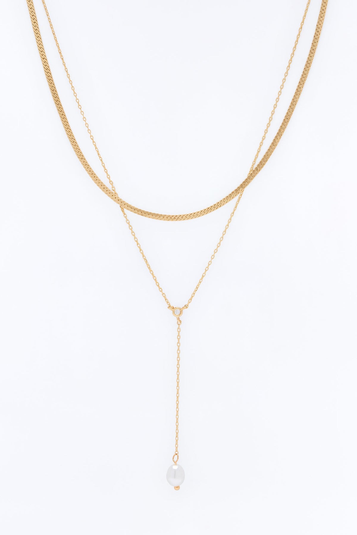 Sweet Escape Layered Lariat Necklace - Gold
