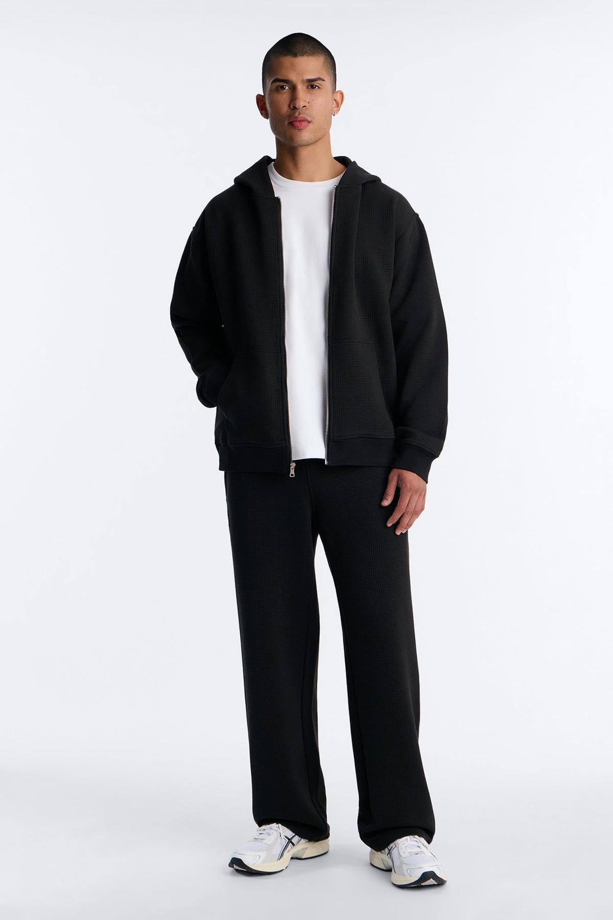 Terrain Knitted Jacquard Relaxed Pant - Black
