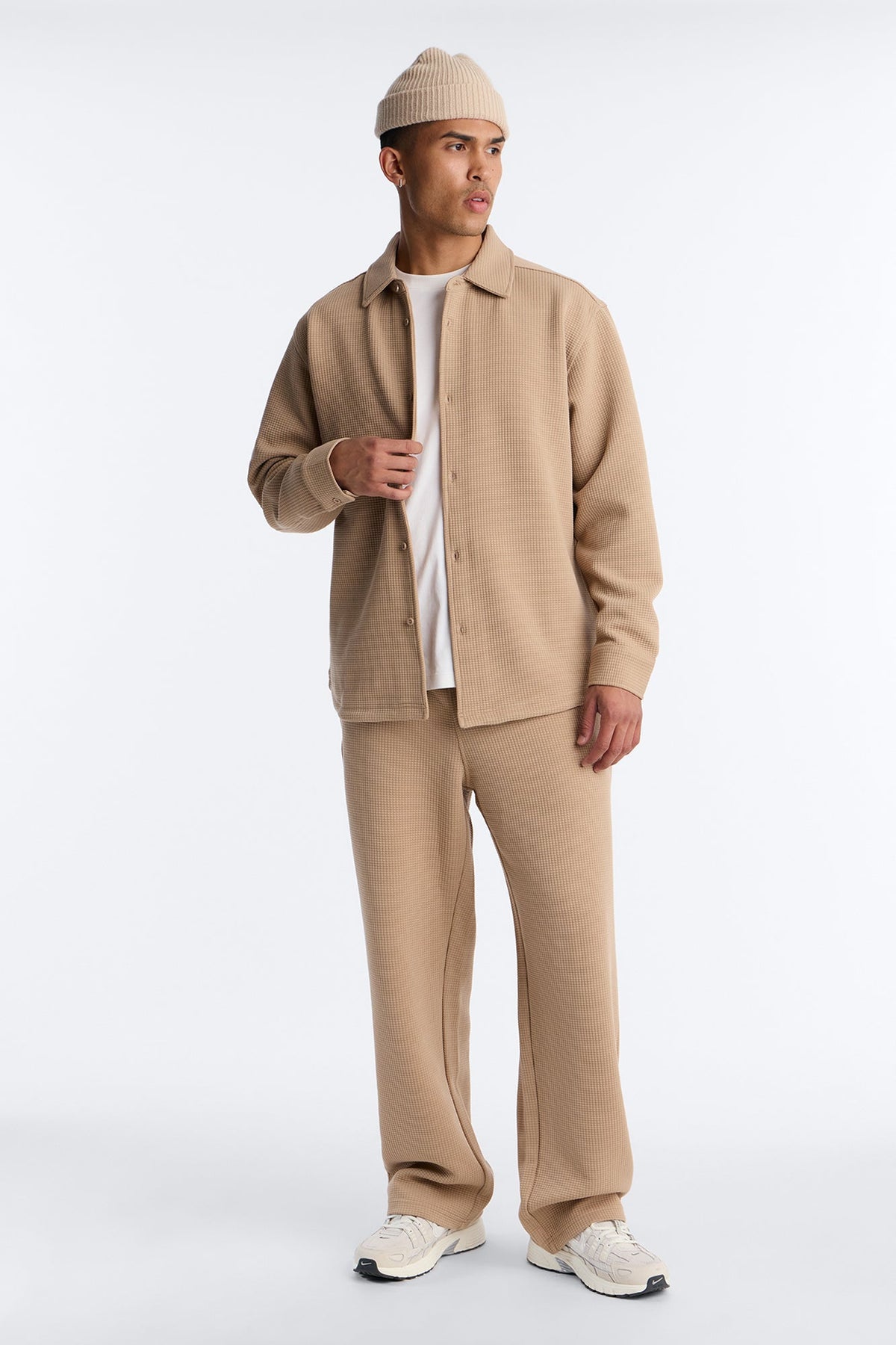 Terrain Knitted Jacquard Relaxed Pant - Tan