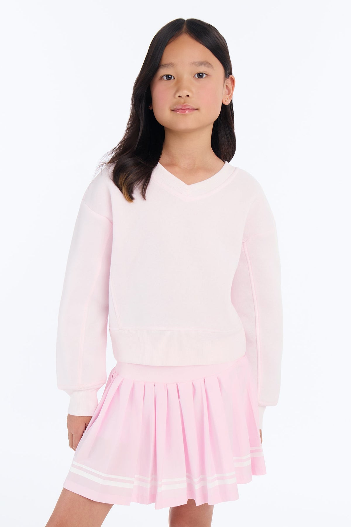 Mini Meet Me At The Court Skirt Set - Light Pink