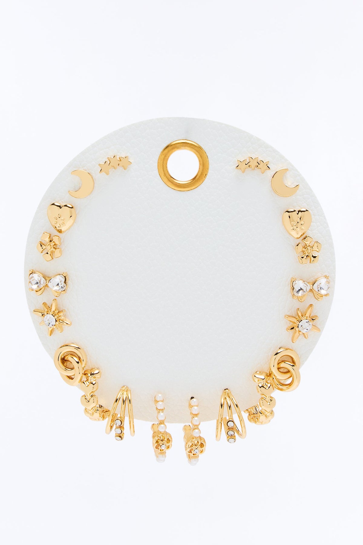Ready For Anything 10 Pair Earring Set - Gold