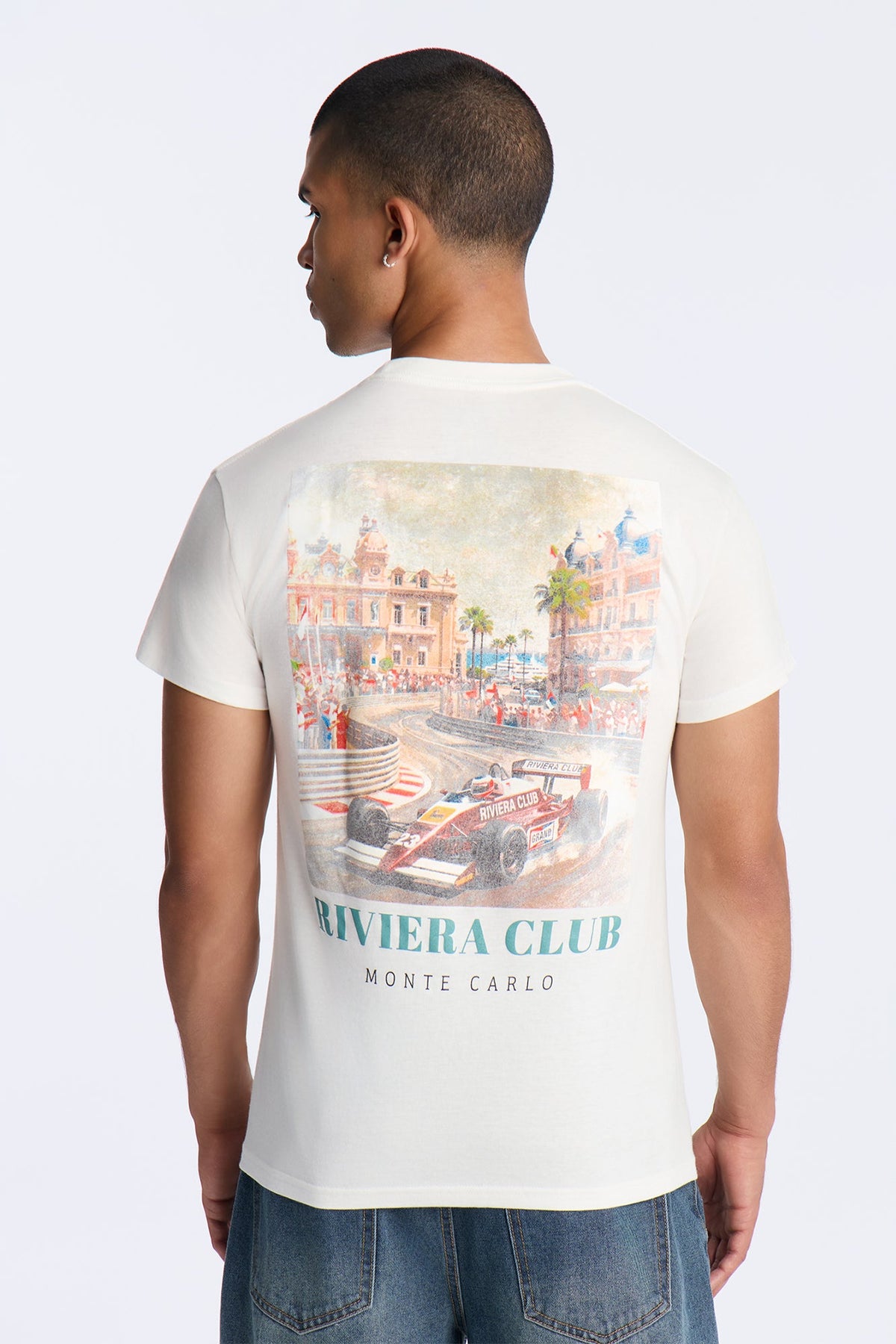 Riviera Club Short Sleeve Tee - Cream