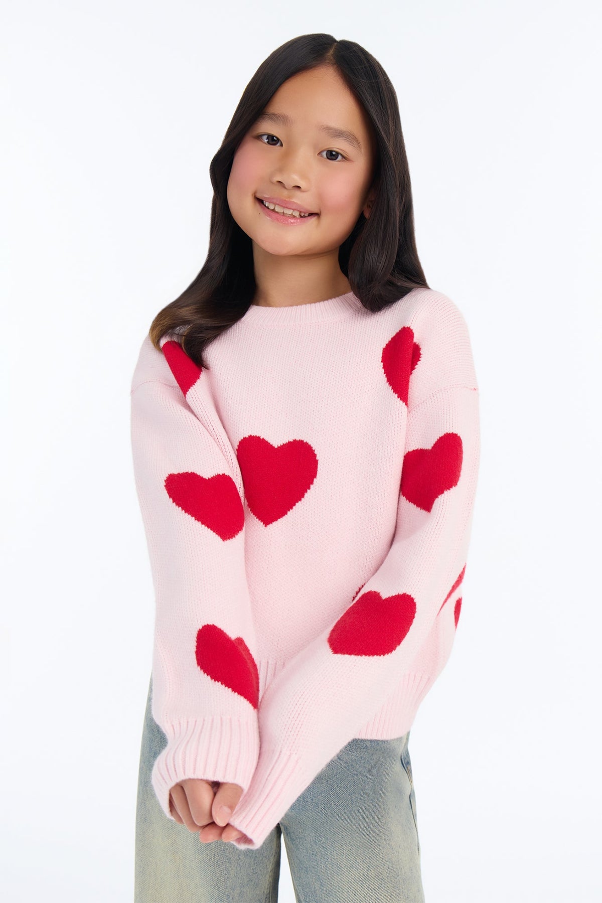 Mini All Love Pullover Sweater - Light Pink