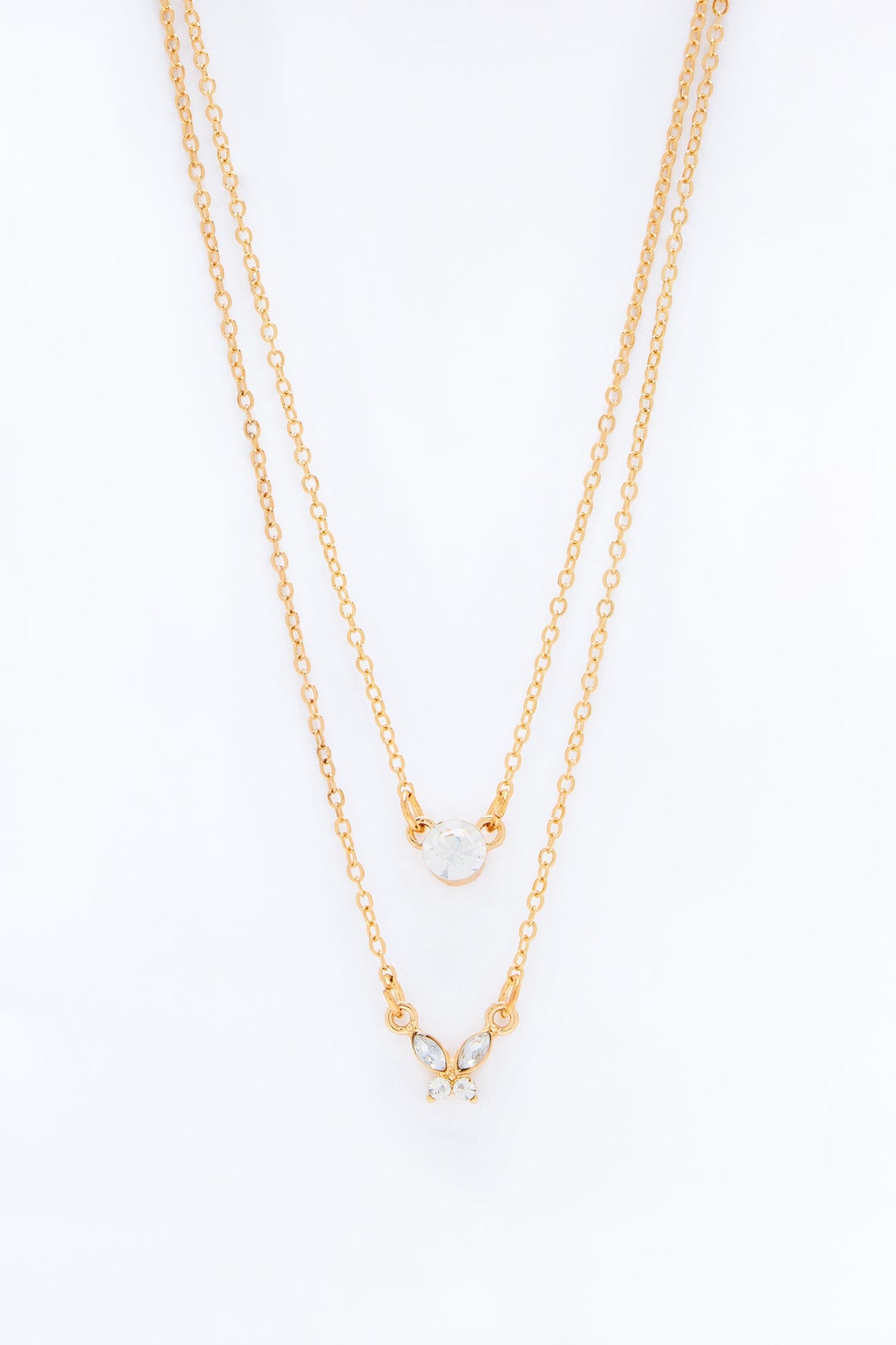 Flutter Babe Layered Necklace - Gold