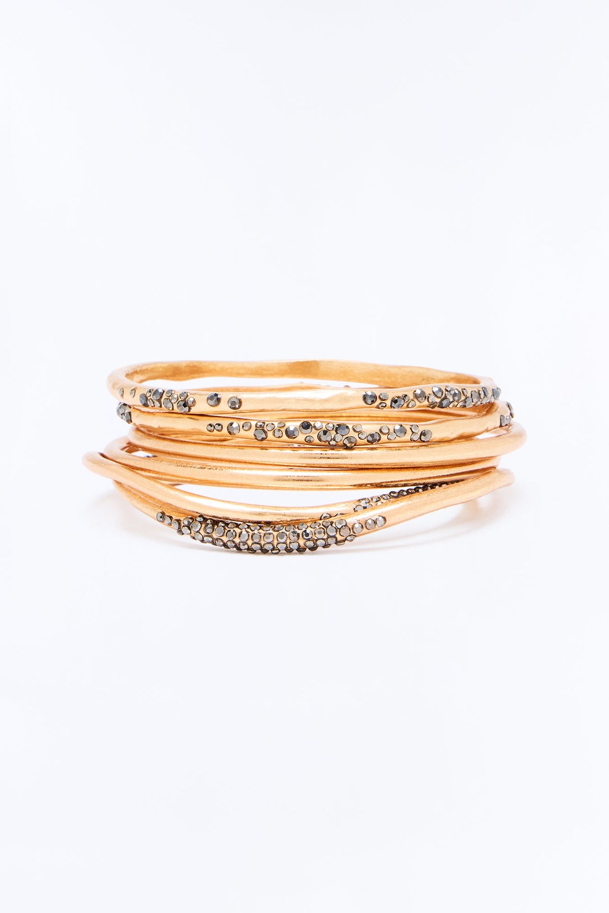 Vintage Muse 6 Piece Bracelet Set - Antique Gold